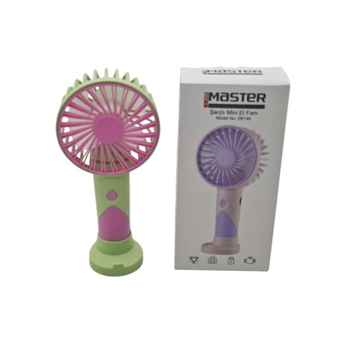ZB148 Master Şarjlı Mini Fan - El Vantilatörü