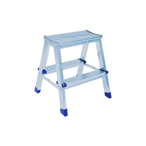 1202 Saraylı Metal Çift Çıkışlı Merdiven 2+2