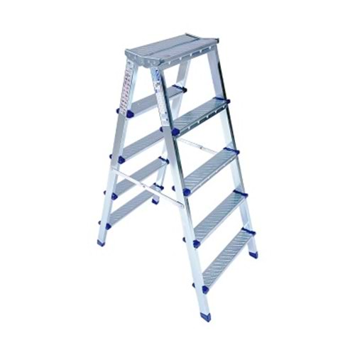 1205 Saraylı Metal Çift Çıkışlı Merdiven 5+5