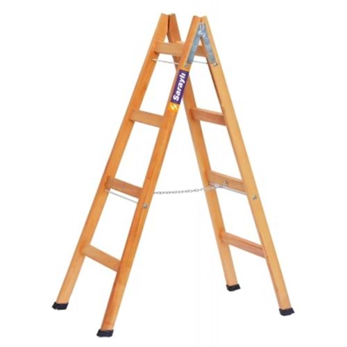 1404 Saraylı A Tipi Ahşap Merdiven 4+4