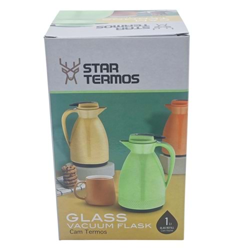 STK-6165 Star Morepse Serisi Cam Termos 1lt