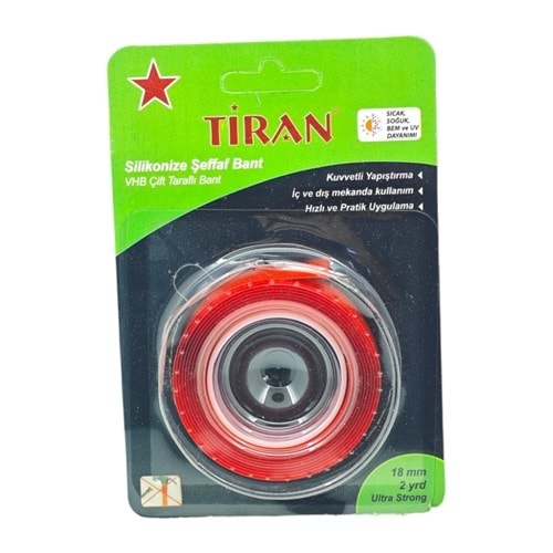 2001 Tiran Vhb Silikonize Bant 18Mm*2Yrd