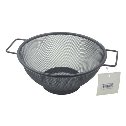 YM-014B-20 Özcan İthalat Metal Tel Süzgeç 20cm - Siyah