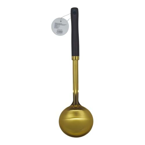 CLKN-2322 Newlife Ahşap Saplı Gold Kepçe