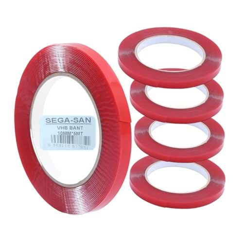 7785 Sega-San VHB Akrilik Silikon Bant 10mm*5m