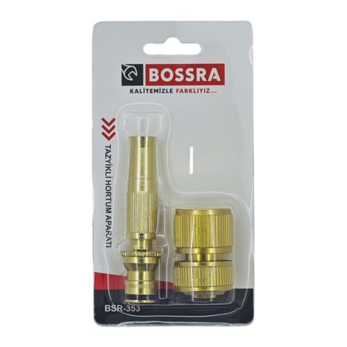 BSR-353 Bossra Hortum Tazyik Aparatı - Sarı Metal
