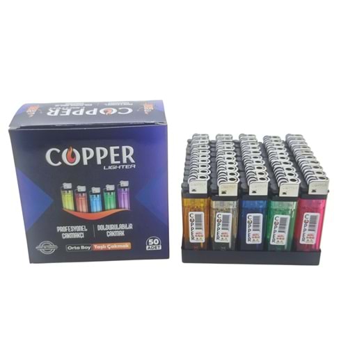 2000 Copper Orta Boy Taşlı Çakmak