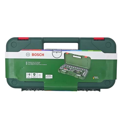 1.600.A02.Z9F Bosch 1/2 Cırcırlı Lokma Seti 25prç