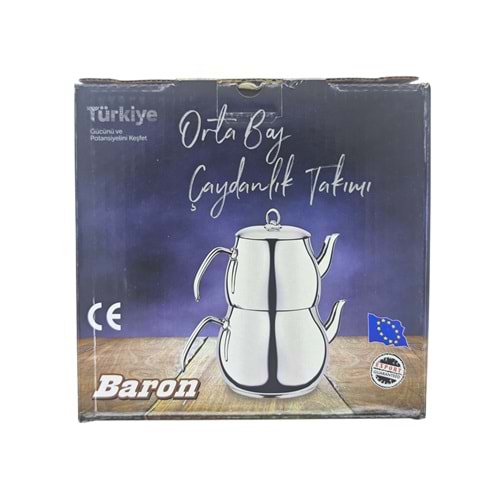 1046 Baron Orta Boy Çaydanlık Takımı