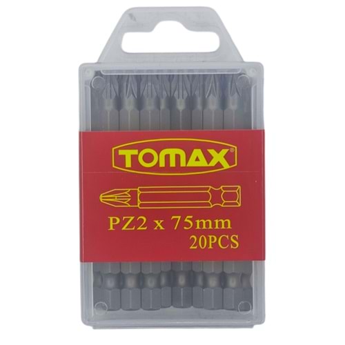 T-0230 Tomax Yıldız Bits Uç PZ 2 75mm - Köşeli