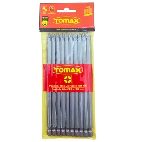 T-0232 Tomax Yıldız Bits Uç PZ 2 150mm - Köşeli