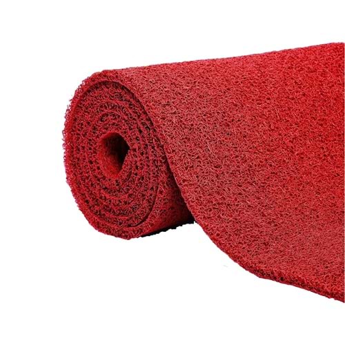 05579 Kıvırcık Lidya Kırmızı Paspas 14mm 100cm 15m