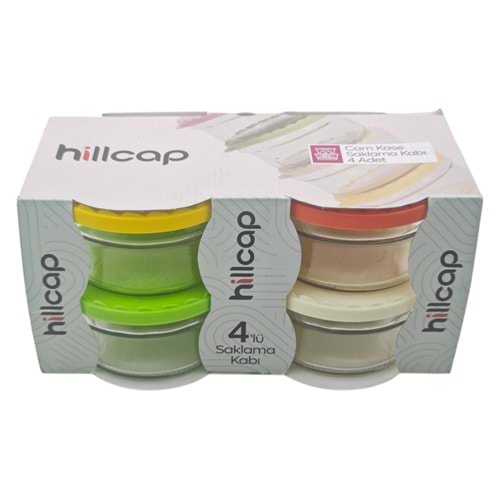 06228 Hillcap Cam Kase Saklama Kabı 4lü