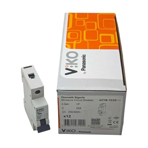 4VTB-1C25-SN2 Viko Otomatik Sigorta 25A