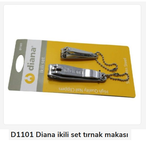 D1101 Diana Tırnak Makası Seti 2li - Sade