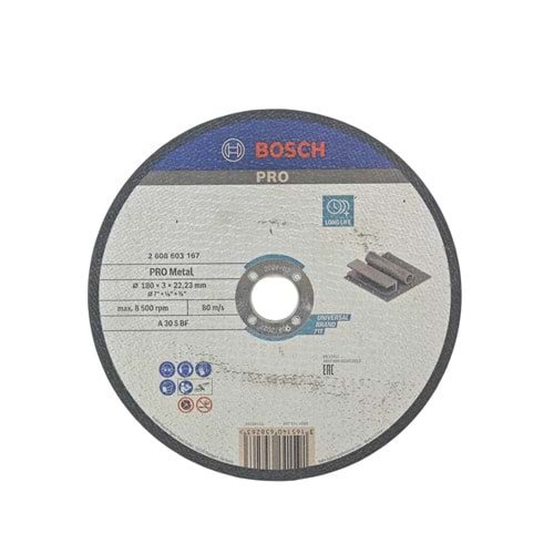 2 608 603 167 Bosch Pro Metal Kesici 3*180mm