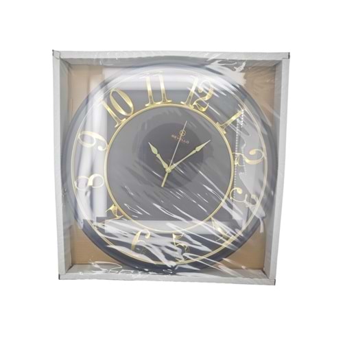 290/2024 Grand Revello Duvar Saati - Gold Siyah