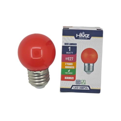 HMZ E27-1W Led Gece Lambası