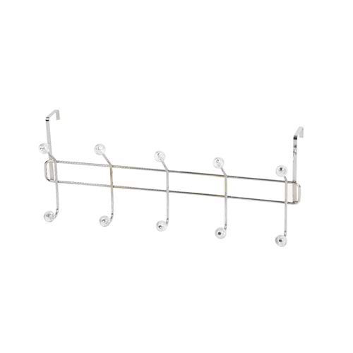 PLT880 Polat Amerikan Kapı Arkası 6lı Krom Kristal Askı