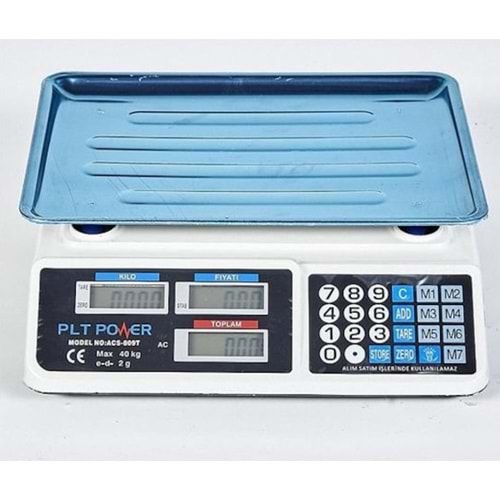 ACS-809T PLT Power Elektronik Terazi 40Kg