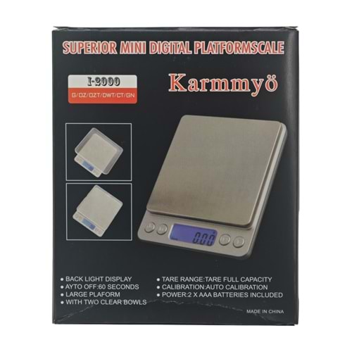 K-5 1-2000 Karmmyö Cep Kantarı 0,1gr-3kg