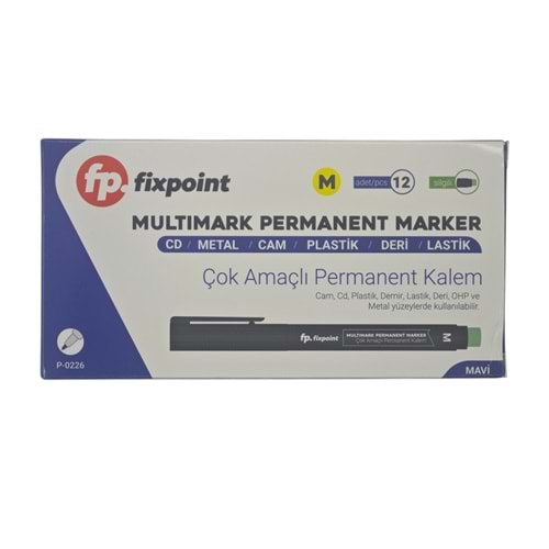 P-0226 Fixpoint Çok Amaçlı Permament Kalem - Mavi