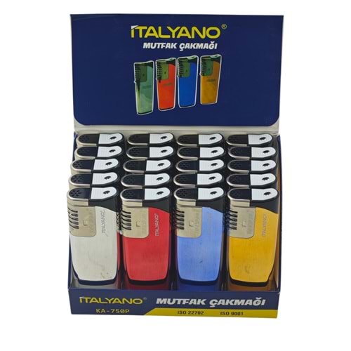 KA-750P İtalyano Izgaralı Pürmüz Çakmak - Işıklı