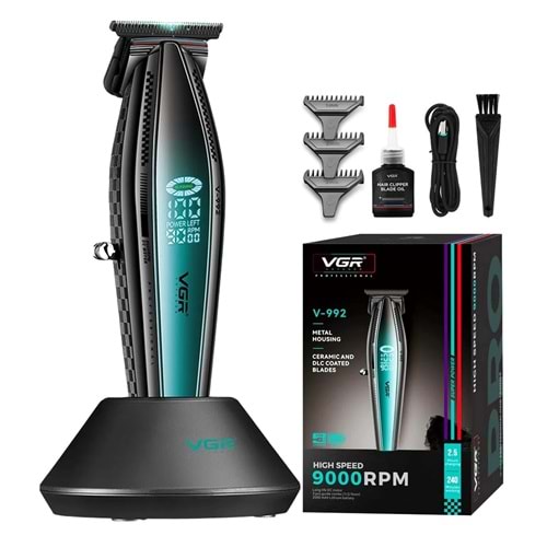 V-992 VGR 9000 RPM Motorlu Şarjlı Saç Sakal Traş Makinesi