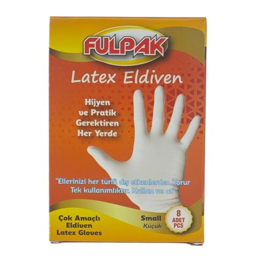 8008 Fulpak Lateks Eldiven 8li