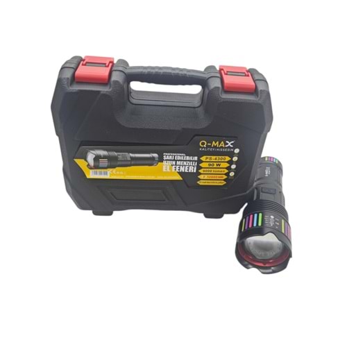 PS-4300 Q-Max 9000 Lümen 90W Zomlu Avcı Feneri