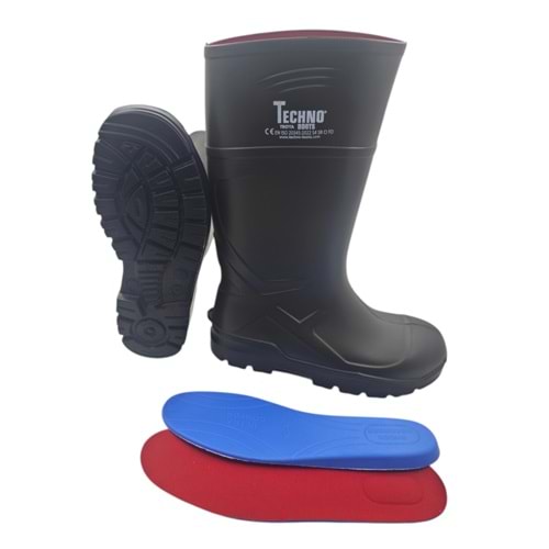 PU015440 Techno Boots Troya Çelik Burunlu PU Çizme S4