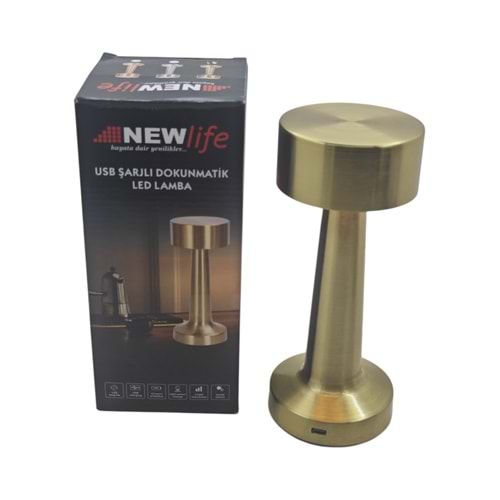 YL001G Newlife USB-C Şarjlı Dokunmatik Led Lamba