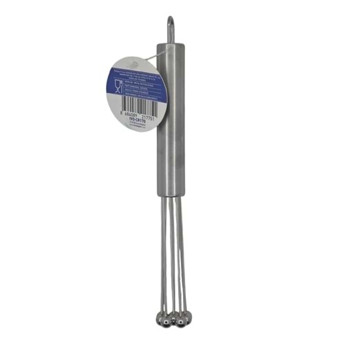 IVO-CR170 İvory Top Uçlu Paslanmaz Çelik Çırpıcı 25cm