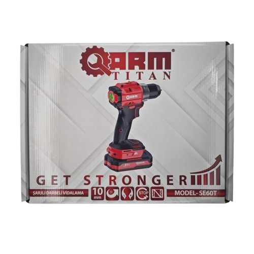 SE60T ARM Titan 65 N.m Darbeli Şarjlı Vidalama 10mm