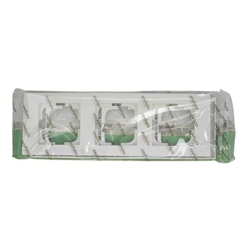 000-227 Ovivo Üçlü Çerçeve - Beyaz