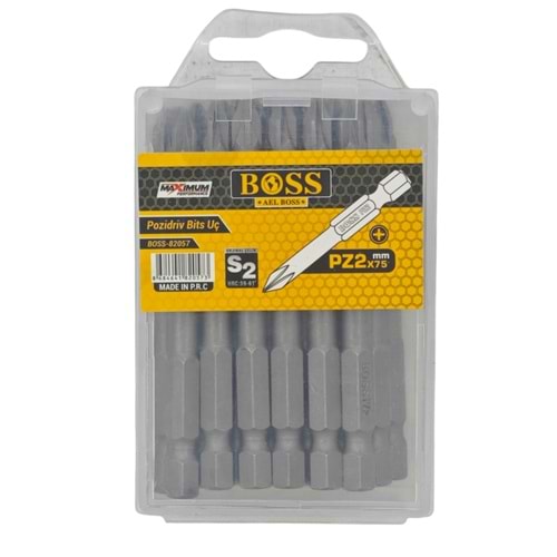 B-82057 Boss PZ2 Vidalama Bits Ucu 75mm