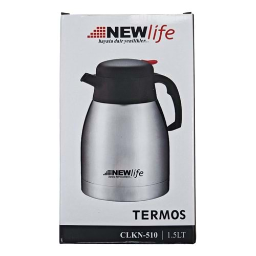 CLKN-510 Newlife Metal Termos 1.5lt - Mandallı