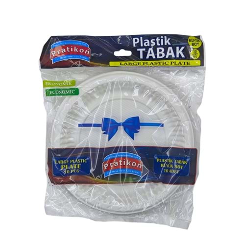 PR1144 Pratikon Plastik Tabak 10lu - Büyük