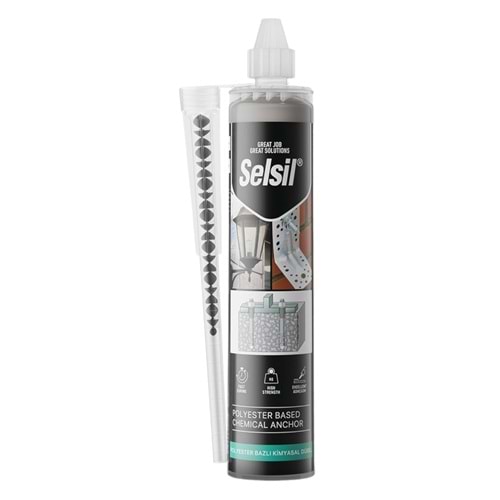 11234 Selsil Polyester Bazlı Kimyasal Dübel 300ml