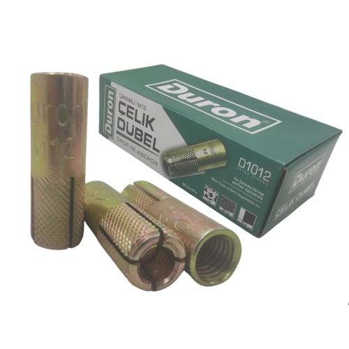 D1012 Duron Çakmalı Çelik Dübel M12 16*50mm