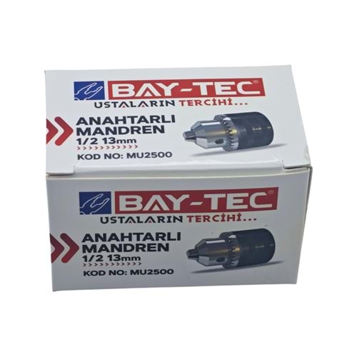MU2500 Bay-Tec Anahtarlı Metal Mandren 1/2 13mm