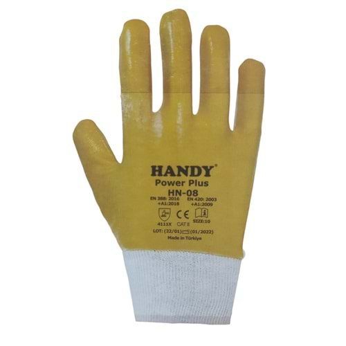 Hn-08 Handy Power Plus Eldiven 10 - Sarı