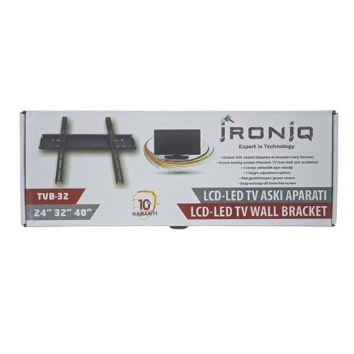 TVB-32 İroniQ LCD-LED TV Duvar Sabit Askı Aparatı 24
