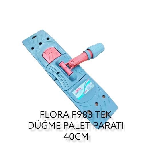 FT983 FLORA TEK DÜĞME NEMLİ MOP APARAT 40cm
