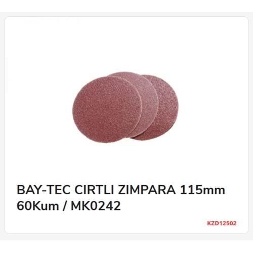 MK0242 BAY-TEC CIRTLI ZIMPARA 115mm 60Kum