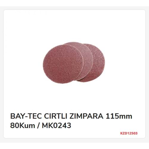 MK0243 BAY-TEC CIRTLI ZIMPARA 115mm 80Kum
