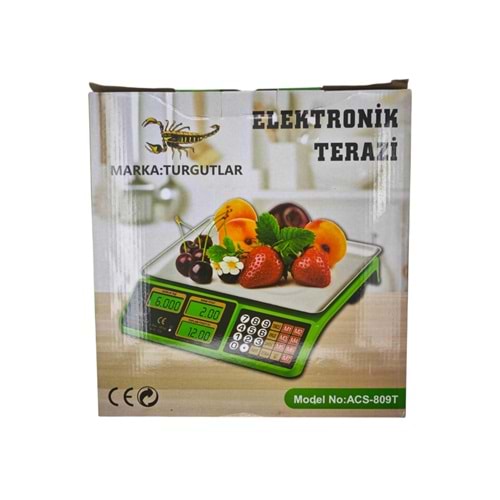 ACS-809T Turgutlar Elektronik Terazi 40Kg