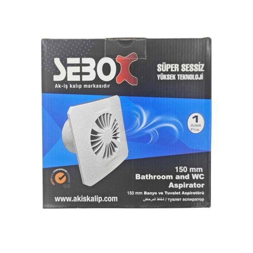 SB0386 Sebox Dekoratif Banyo Boro Mutfak Aspiratörü 12W