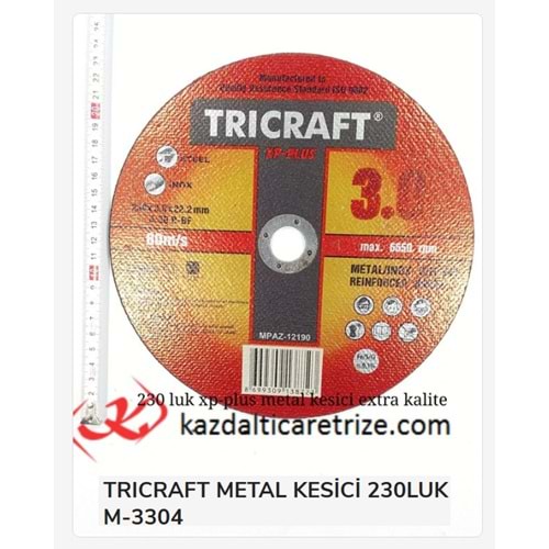 M-3304 TRICRAFT METAL KESİCİ 230*3*22.23mm