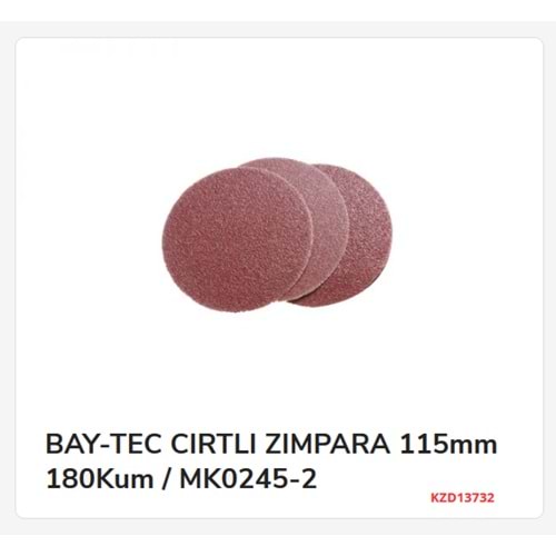MK0245-2 BAY-TEC CIRTLI ZIMPARA 115mm 180Kum